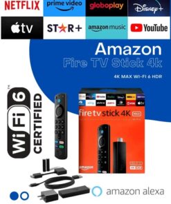 AMAZON FIRE TV STICK 4K MAX WI-FI 6 HDR 3º GERAÇÃO